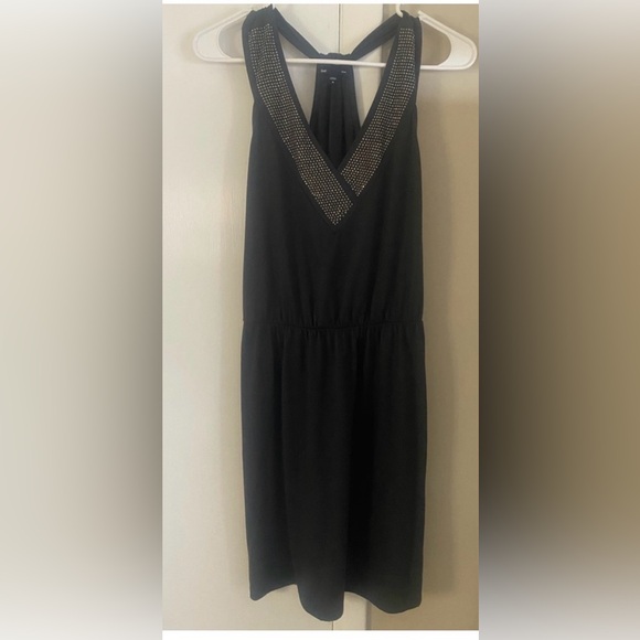 GAP Dresses & Skirts - GAP Dark Grey Dress with Embellished Neckline. Size M